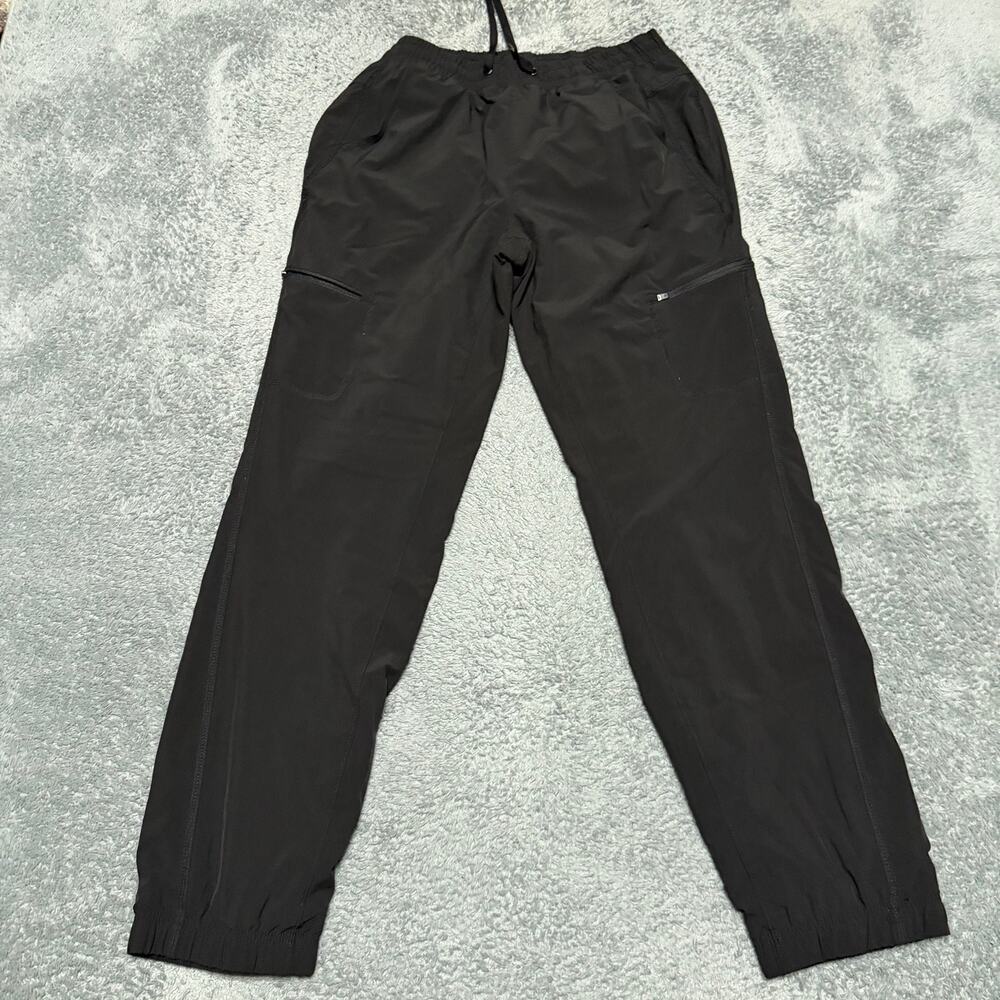 Eddie Bauer Fleece Lined Pants Womens 6 Black Jogger Winter